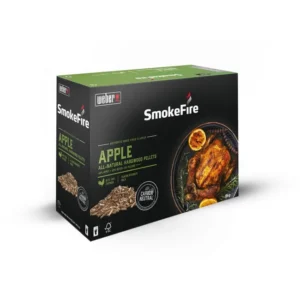 Pellets de madeira de macieira Weber SmokeFire B09KCL69VC para churrasco