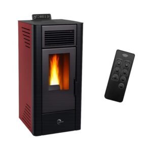 Salamandra a pellets Anita 11,6 kW Bordeaux Sannover